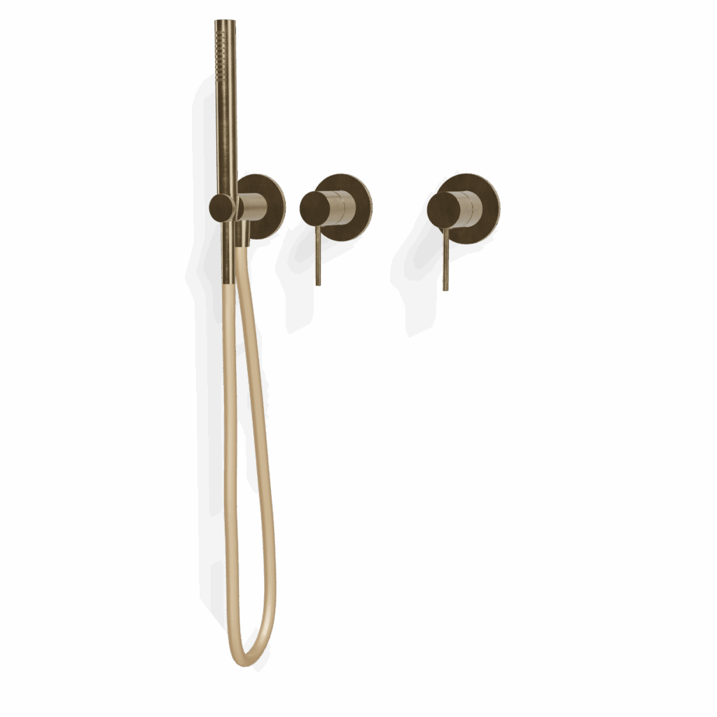 Mischer für Badewanne UP Rosette Treemme 40 mm PVD Gold