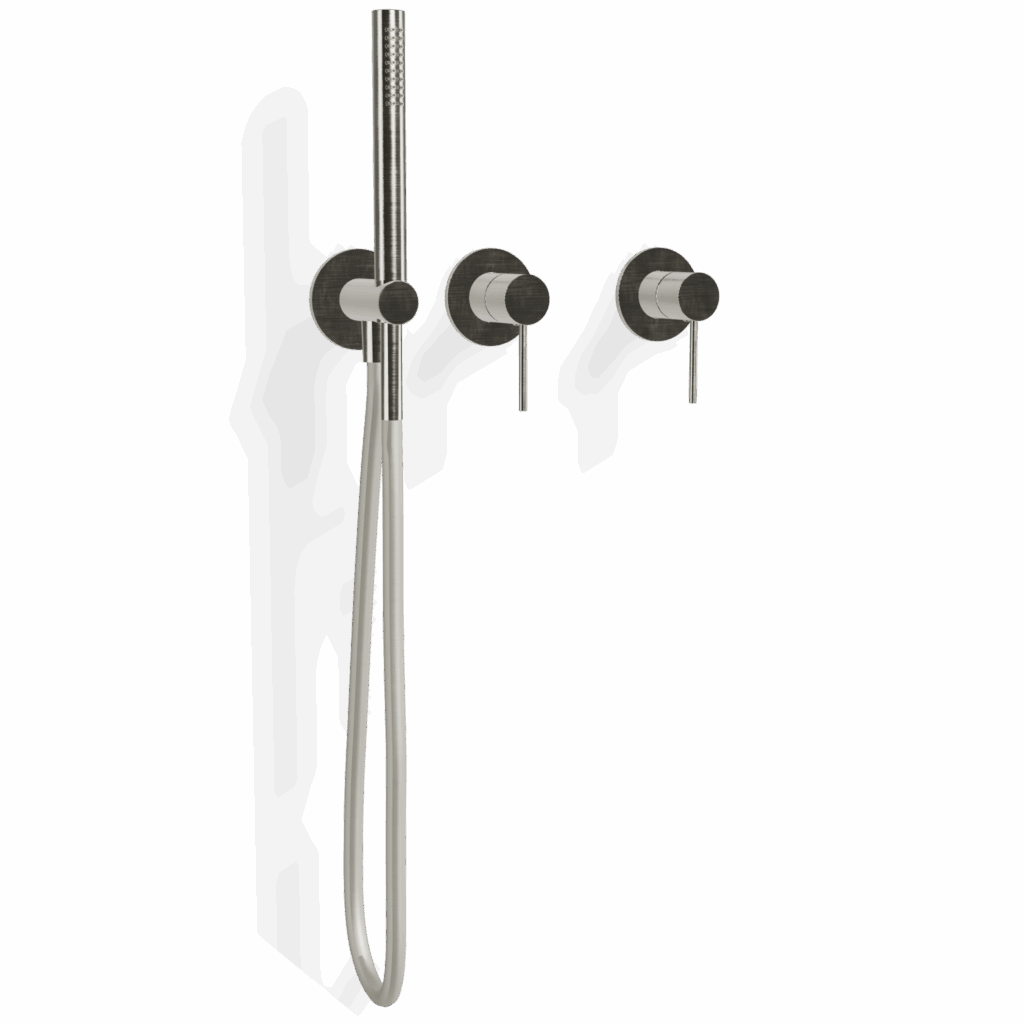 Mischer für Duschwanne und Badewanne UP 2 Weg Rosette Treemme 40 mm Unterputz