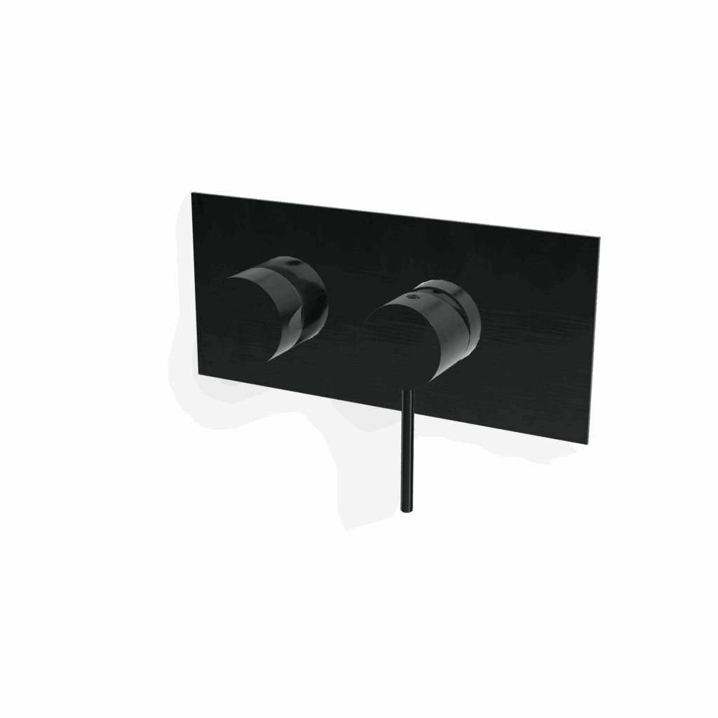 Mischer für Dusche / Wanne UP Treemme 40 mm PVD Schwarz