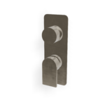 Mischer für Dusche 3 Weg Wandplatte UP Treemme RAN Nickel gebürstet