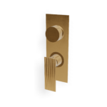 Mischer für Dusche 2 Verbraucher Design Up Treemme IOS Gold gebürstet