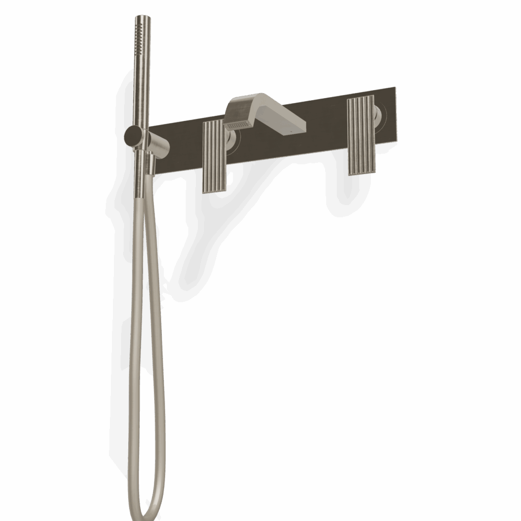 Mischer für Badewanne 2 Verbraucher Treemme IOS Nickel gebürstet