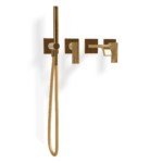 Mischer für Wanne Rosette Treemme IOS Gold gebürstet
