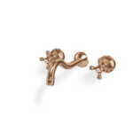 Mischer für Waschtisch UP Treemme Romantica 3 Loch Wand Retro Rose Gold gebürstet
