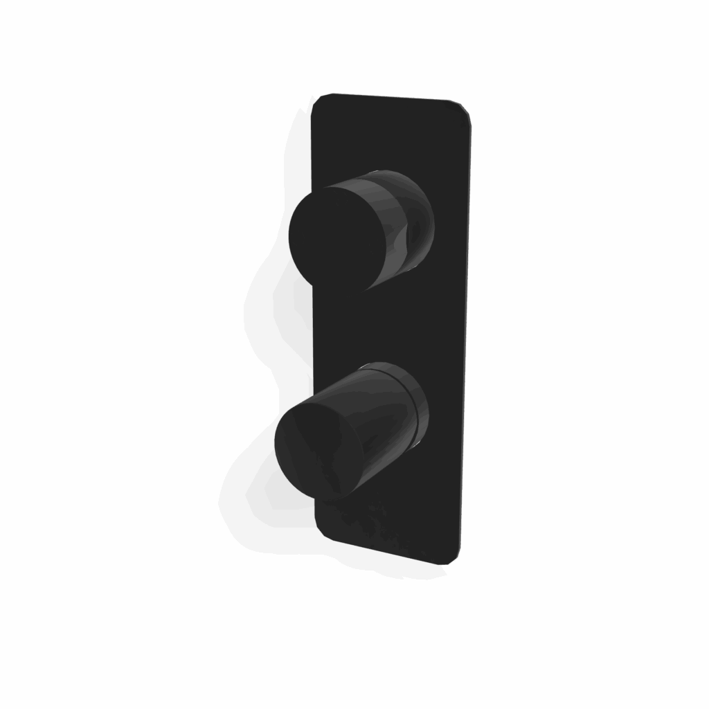 Duschenmischer 2 Verbraucher UP Treemme NANO Schwarz matt