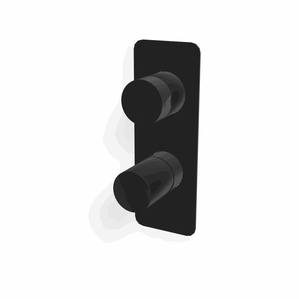 Duschenmischer 3 Verbraucher UP Treemme NANO Schwarz matt