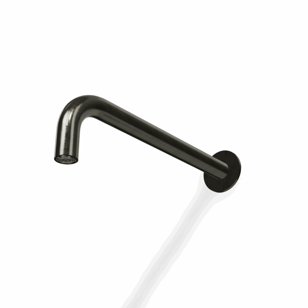 Kopfbrause für Dusche UP Treemme T30 A= 35 cm Chrom Schwarz gebürstet