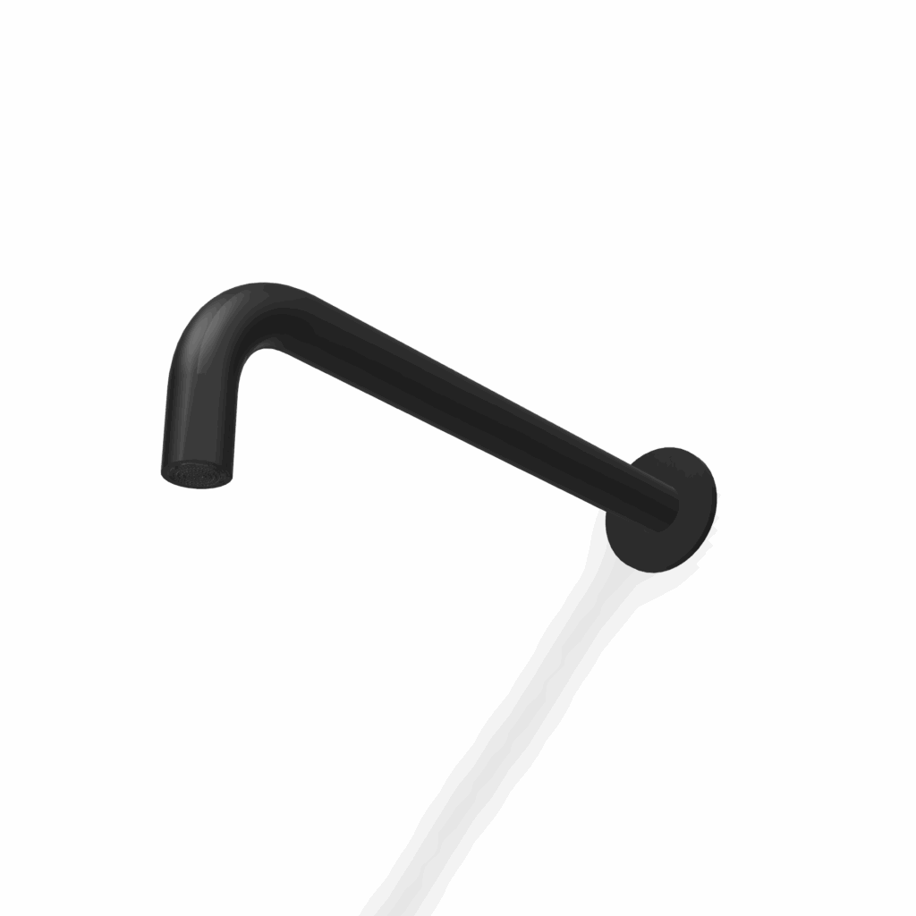Kopfbrause für Dusche UP Treemme T30 A= 35 cm Schwarz matt