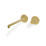 Waschtisch Armatur UP Treemme T30 A22.5 Rosette Gerillt Gold gebürstet