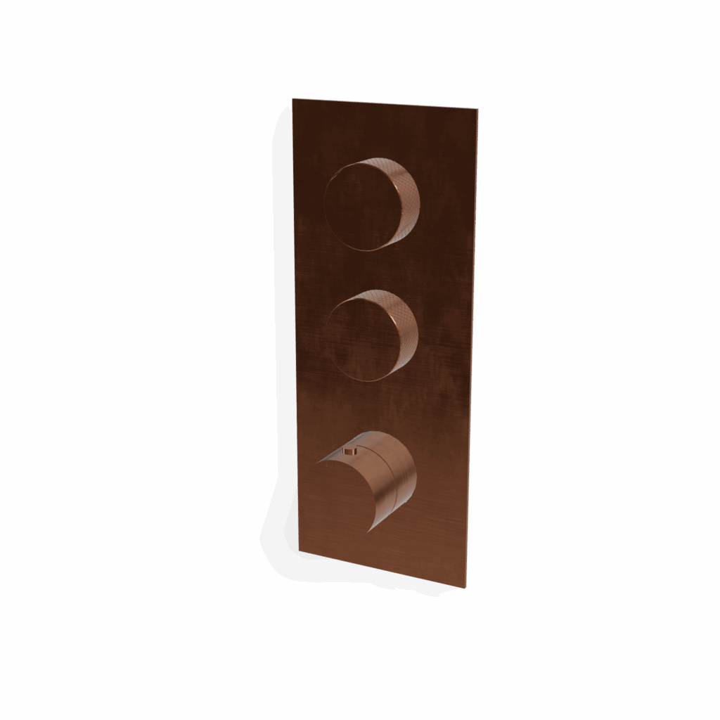 Duschmischer Zweiweg PVD Bronze Thermostat