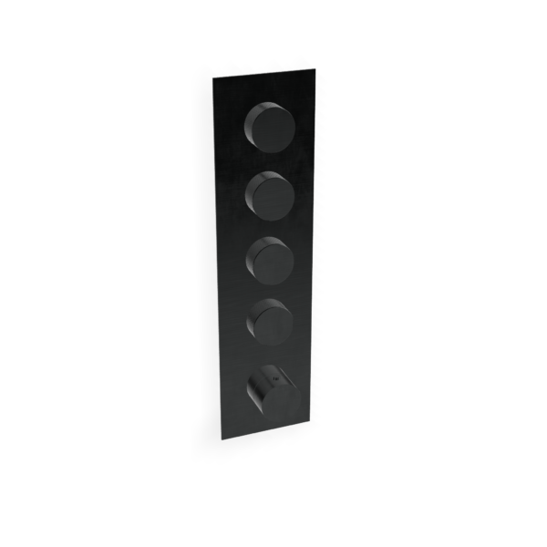 Duschmischer Edelstahl 4Weg PVD Black Thermostat