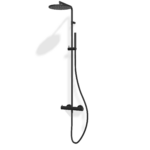 Duschsystem Treemme SHOWERS Rund Schwarz matt