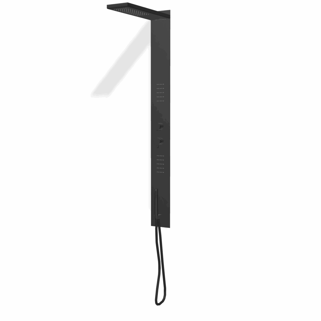 Duschpaneele Treemme 3 Verbraucher SHOWERS Schwarz matt