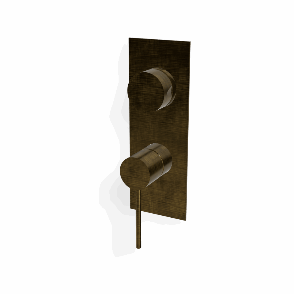 Mischer für Dusche 3 Weg Schwall UP Treemme UP+ Bronze gebürstet