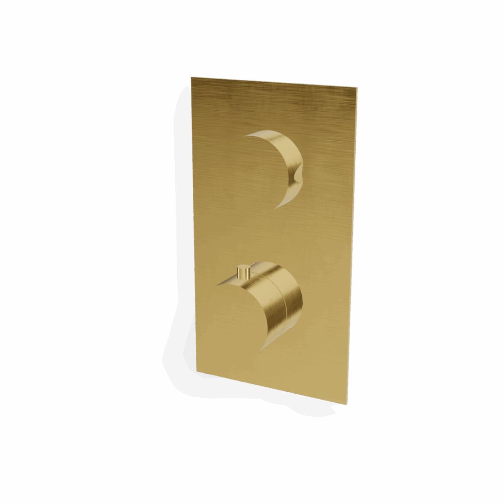 Mischer für Dusche 1 Verbraucher UP Treemme SHOWERS Gold gebürstet