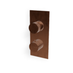 Mischer für Dusche Edelstahl Rund UP Treemme 40 mm PVD Bronze