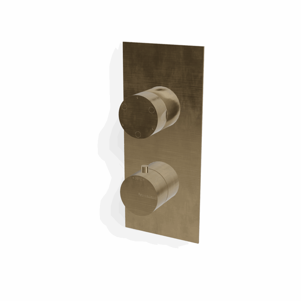 Mischer für Dusche Edelstahl Rund UP Treemme 40 mm PVD Gold