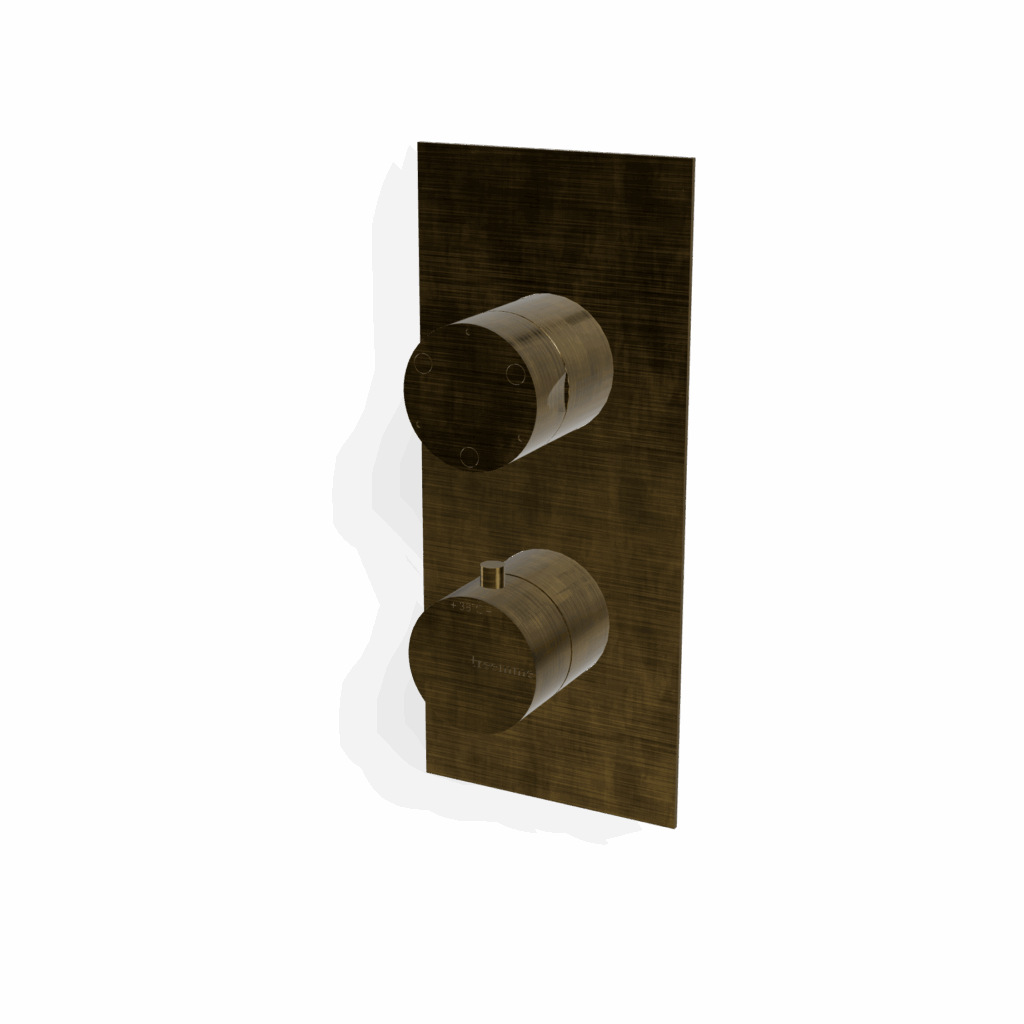 Mischer für Dusche 3 Weg Thermostat UP Treemme SHOWERS Bronze gebürstet