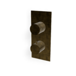 Mischer für Dusche 3 Weg Thermostat UP Treemme SHOWERS Bronze gebürstet