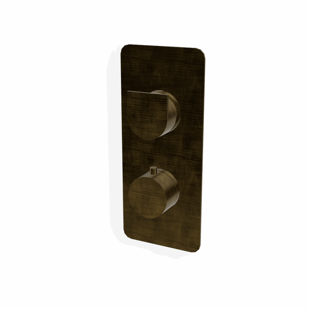 Duschthermostat 3 Verbraucher UP Treemme HASK Bronze gebürstet