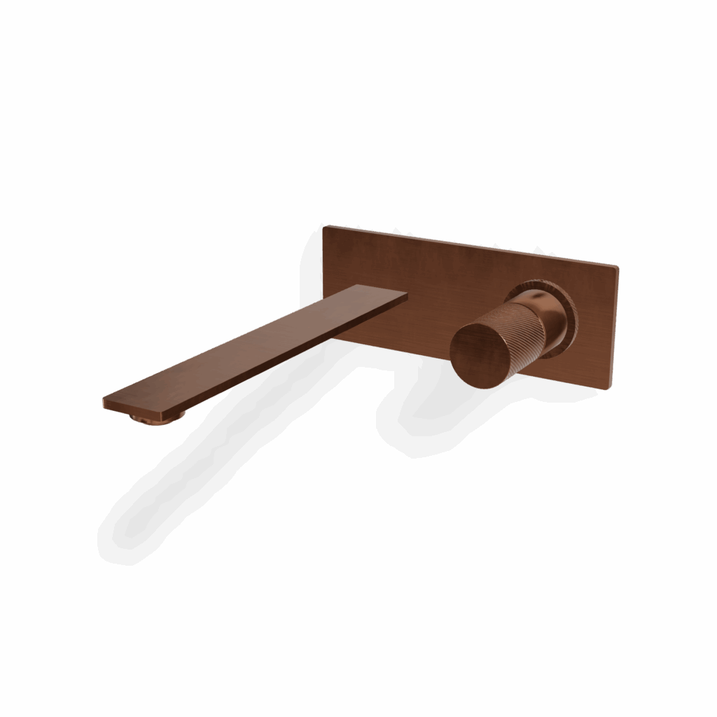 Mischer für Waschtisch UP Treemme 3.6 mm A23 Gerillt PVD Bronze