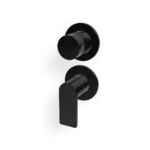 Mischer für Dusche UP Rosette Rund Treemme 3.6 mm PVD Schwarz