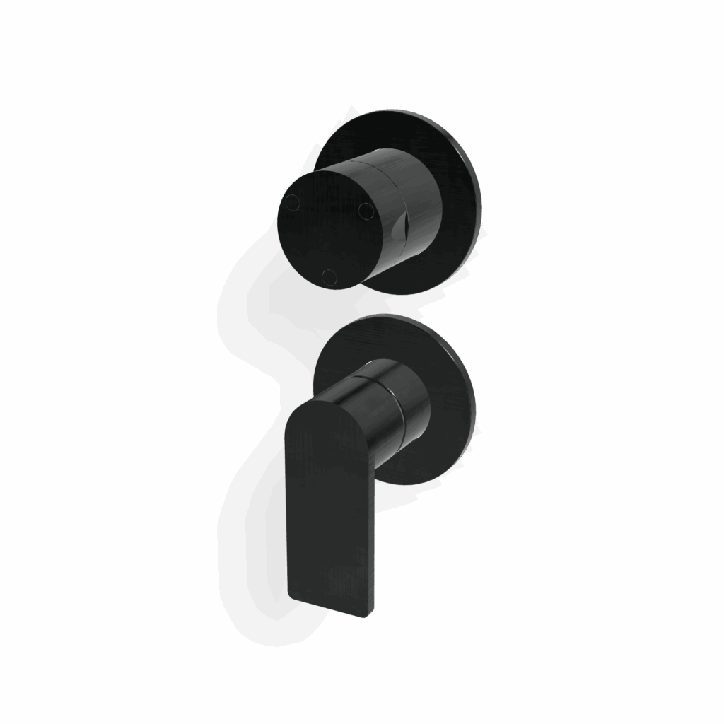 Mischer für Dusche UP Rosette Rund Treemme 3.6 mm PVD Schwarz
