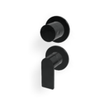 Mischer für Dusche UP Rosette Rund Treemme 3.6 mm PVD Schwarz