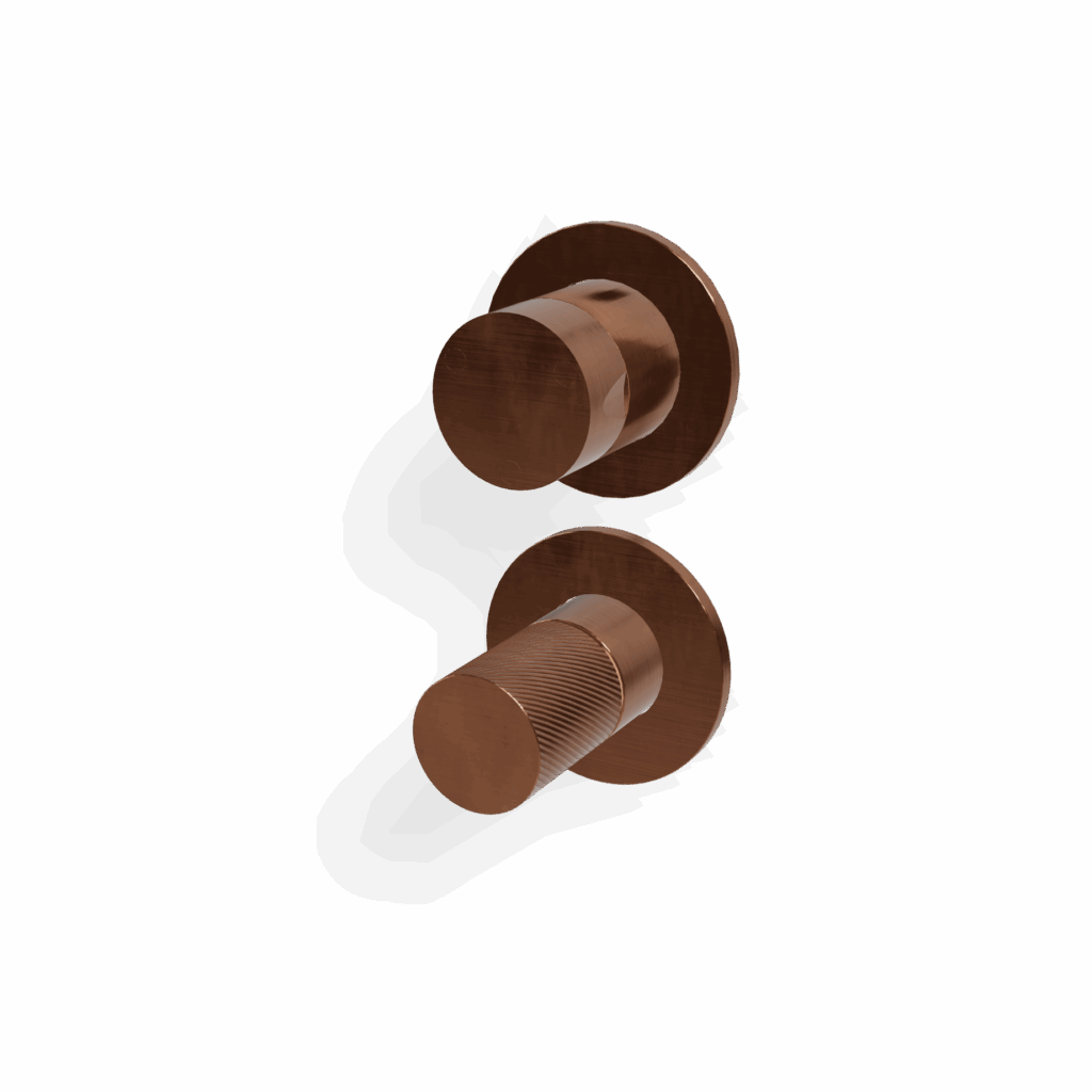 Mischer für Dusche UP Rosette Rund Treemme 3.6 mm PVD Bronze