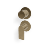 Mischer für Dusche UP Rosette Rund Treemme 3.6 mm PVD Gold