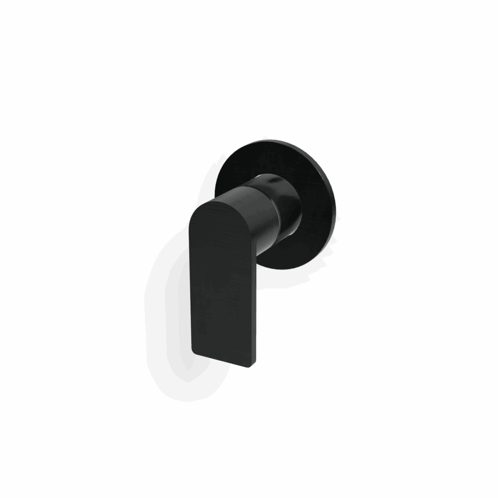 Mischer für Dusche UP Rosette Rund Treemme 3.6 mm PVD Schwarz