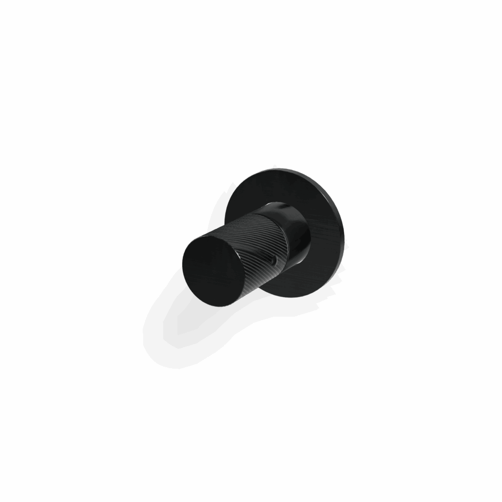 Mischer für Dusche UP Rosette Rund Treemme 3.6 mm PVD Schwarz