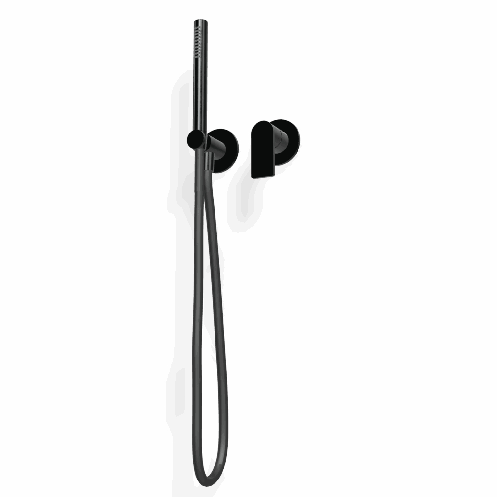 Mischer für Dusche UP Rosette Rund Treemme 3.6 mm PVD Schwarz