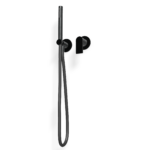 Mischer für Dusche UP Rosette Rund Treemme 3.6 mm PVD Schwarz