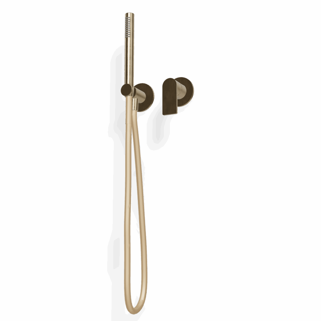 Mischer für Dusche UP Rosette Rund Treemme 3.6 mm PVD Gold