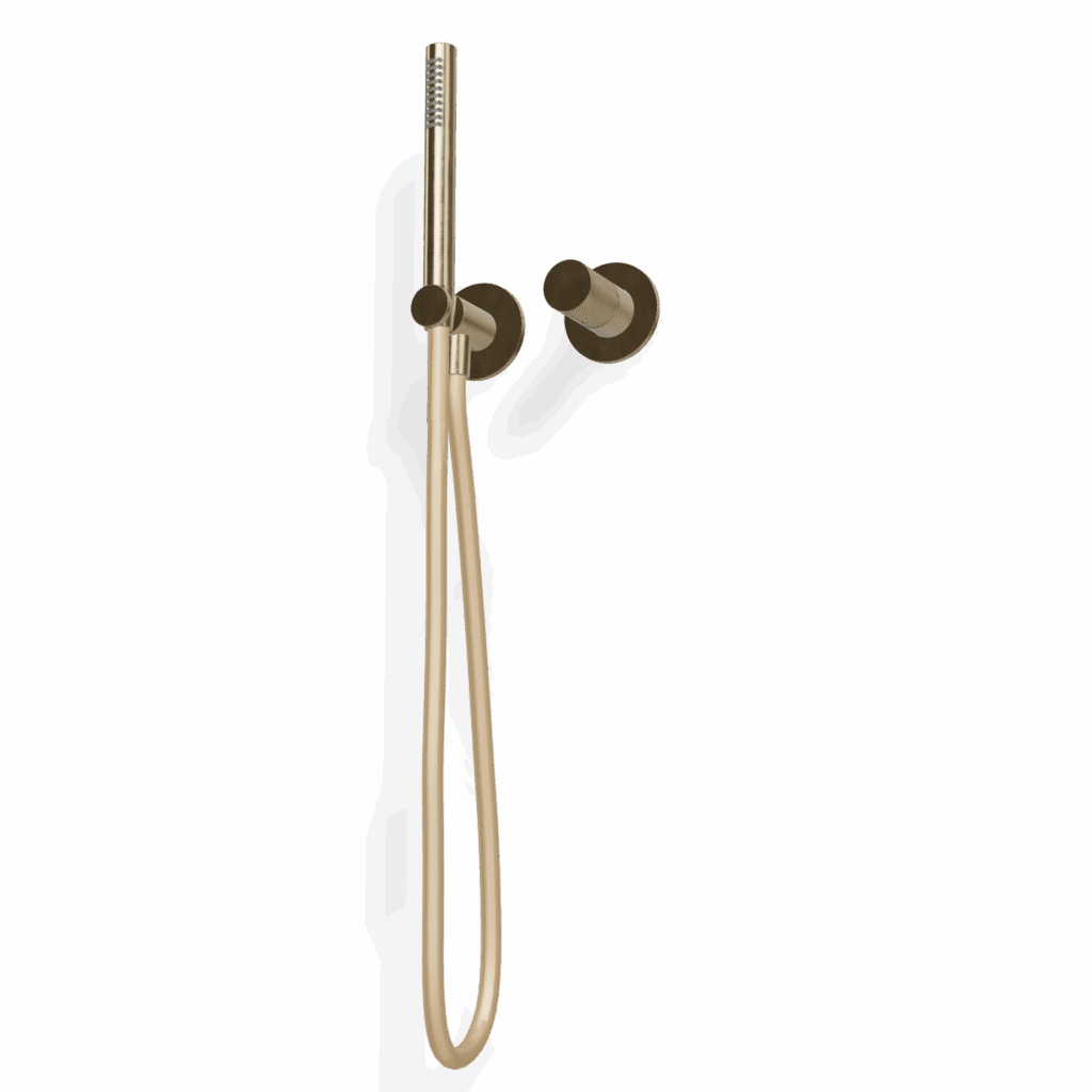 Duschmischer Griff Handbrause Rund UP Treemme 3.6 mm PVD Gold
