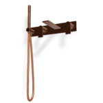 Mischer für Badewanne UP Edelstahl Platte Treemme 3.6 mm PVD Bronze