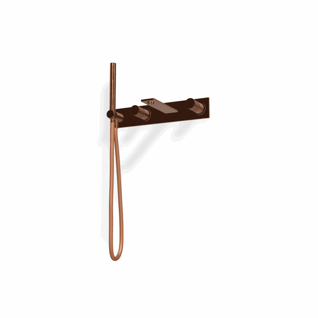 Badewannen UP Armatur 2 Verbraucher Treemme 3.6 mm PVD Bronze