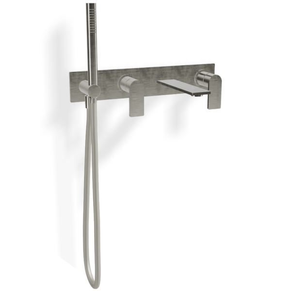 Mischer für Badewanne UP Edelstahl Platte Treemme 3.6 mm