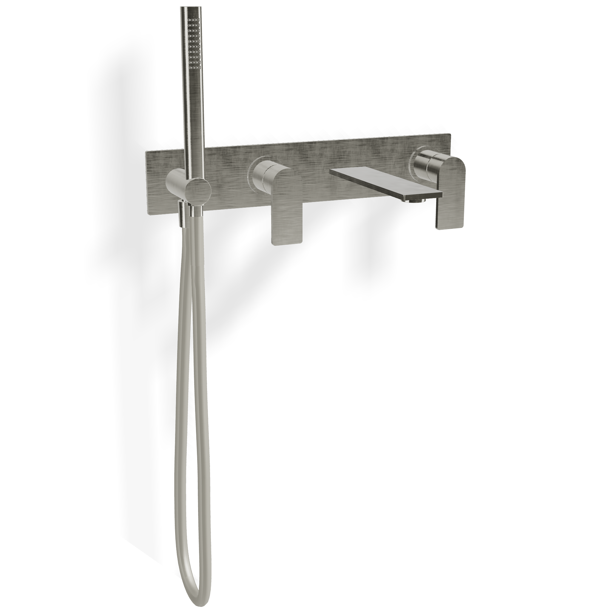 Mischer für Badewanne UP Edelstahl Platte Treemme 3.6 mm