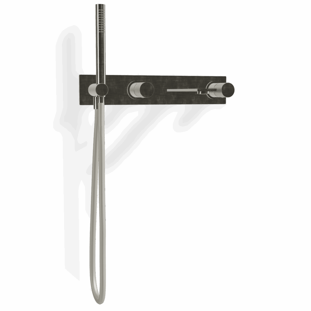 Badewannen UP Armatur Vierloch Treemme 3.6 mm Unterputz Rubinetterie Edelstahl