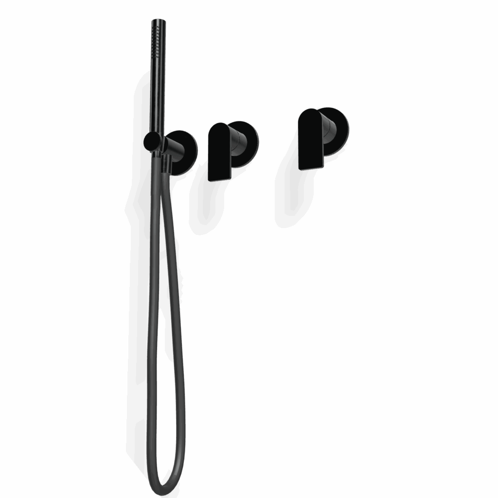 Mischer für Badewanne UP Edelstahl Treemme 3.6 mm PVD Schwarz