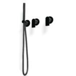 Mischer für Badewanne UP Edelstahl Treemme 3.6 mm PVD Schwarz