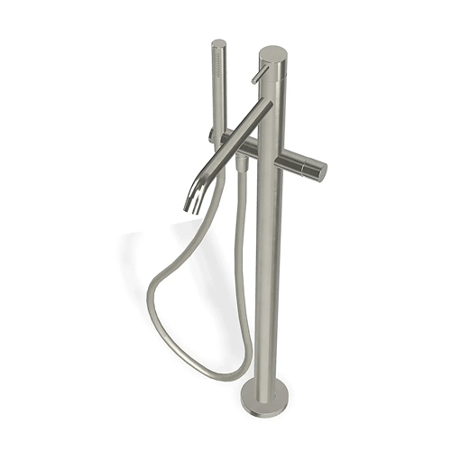 Badewannenmischer freistehend Treemme X-Change Nickel A=15 cm