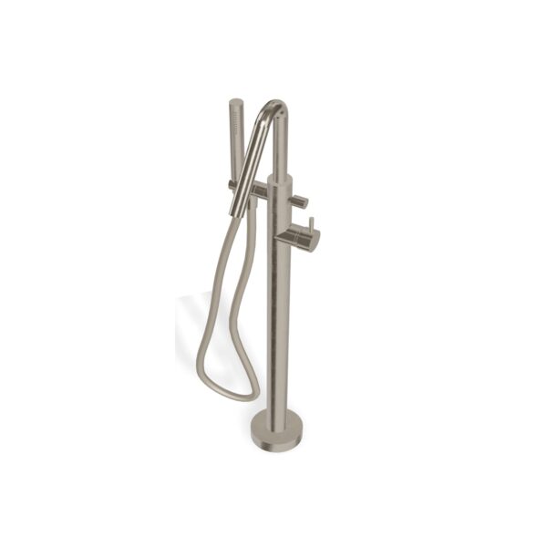 Badewannenmischer freistehend Treemme X-Change Nickel  A=15 cm