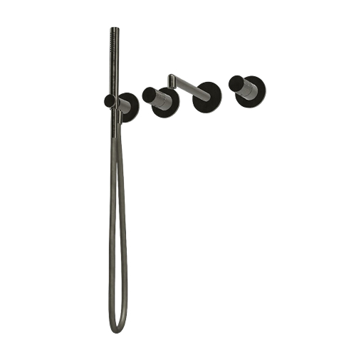 Mischer für Badewanne aus Wand 2Verbraucher Treemme UP+