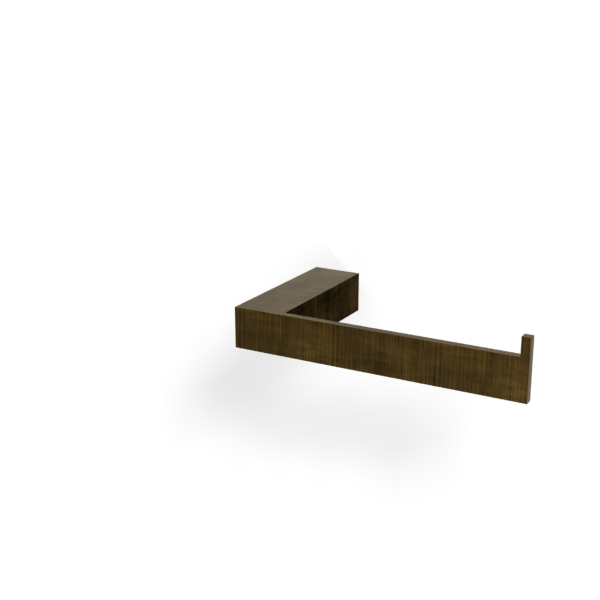 TAG Treemme Tag QUADRA WC-Rollenhalter Eckiges Design Bronze gebürstet