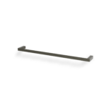 Treemme Tag QUADRA Badetuchstange 60 cm Eckiges Design Chrom Schwarz gebürstet