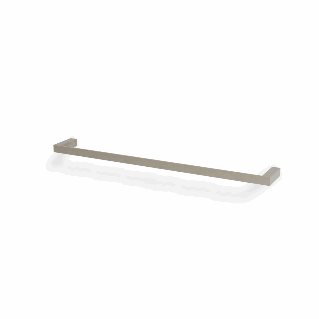 Treemme Tag QUADRA Badetuchstange 60 cm Eckiges Design Nickel gebürstet