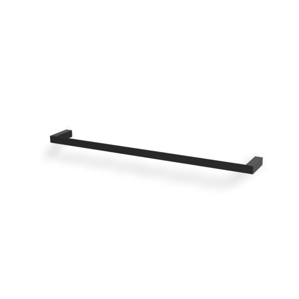 Treemme Tag QUADRA Badetuchstange 60 cm Eckiges Design Schwarz matt